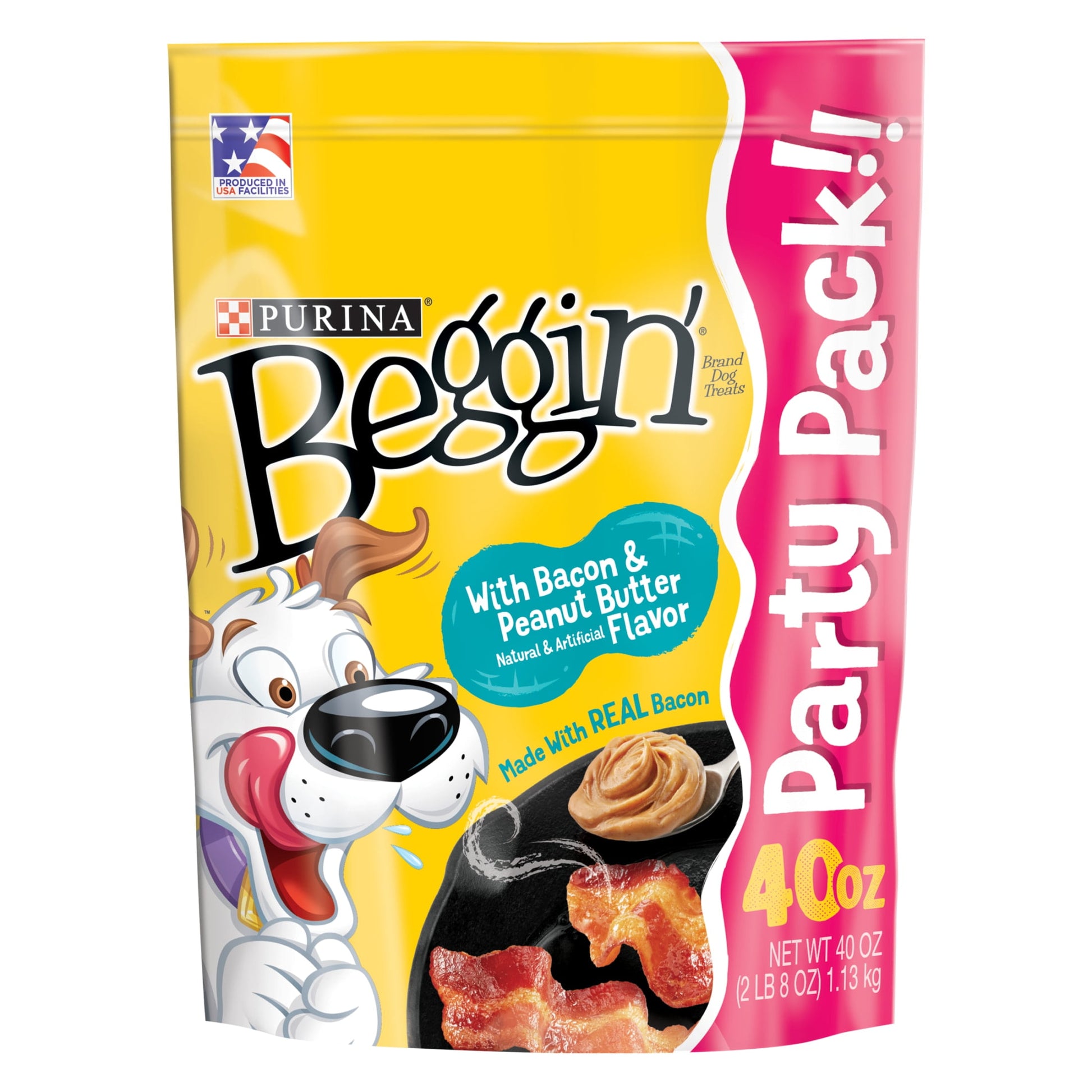 Purina  Strips Dog Treats, Bacon and Peanut Butter Flavored Dog Treats